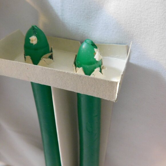 Vintage Christmas Candles Santa and Mrs. Claus 10 Inch Candles - Picture 5 of 8